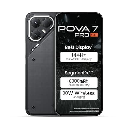 Pova 7 Pro 5G (Geek Black, 8GB+128GB) with No Cost EMI/Additional Exchange Offers