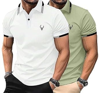 Lymio Polo T Shirt for Men || T Shirt for Man || Collar T Shirt Style Men (Packs Also Available) (Polo-40-43)