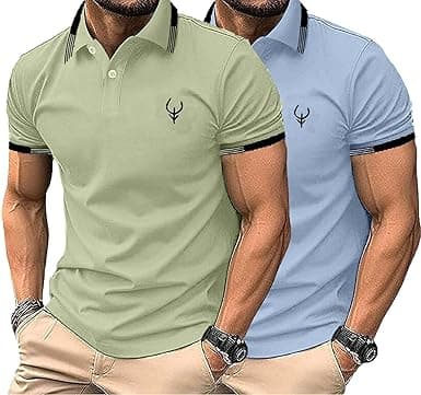 Lymio Polo T Shirt for Men || T Shirt for Man || Collar T Shirt Style Men (Packs Also Available) (Polo-40-43)