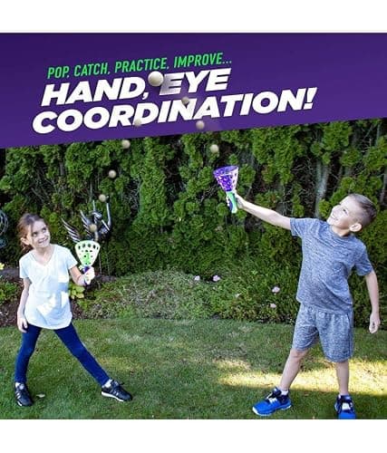 Storio Click and Catch Pop & Catch Twin Ball Play Fun Indoor Outdoor Games Toys for 3 + Year Old Boy Set for Kids (Multicolour) 5