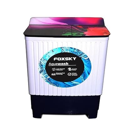 Foxsky 8.5 kg Semi-Automatic Top Load Washing Machine Appliance (Aqua Wash)