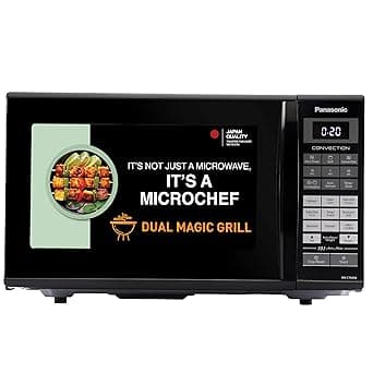 Panasonic 27L Convection Microwave Oven(NN-CT645BFDG,,Black Mirror, 360° Heat Wrap, Magic Grill)