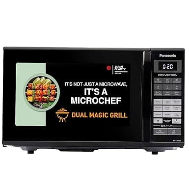 Panasonic 27L Convection Microwave Oven(NN-CT645BFDG,,Black Mirror, 360° Heat Wrap, Magic Grill)