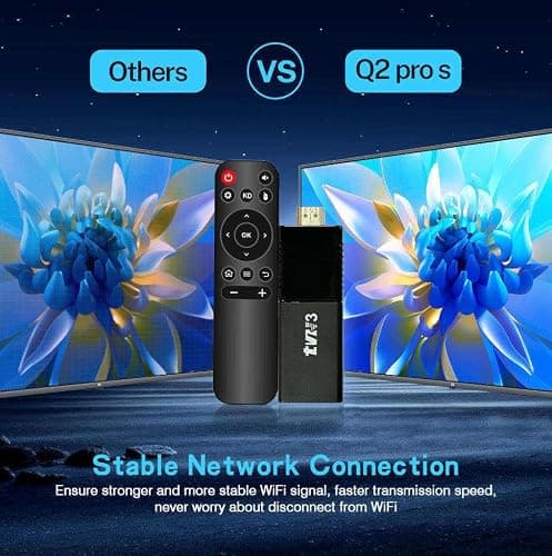 FORIDA Portable TVR3 Smart Android 7.3 TV Stick, 4K HDR Streaming Device with 4GB RAM 32GB Storage, Amlogic S905 Quad-Core, WiFi 2.4GHz, HDMI Media Player for TV, Home Theater Setup 3