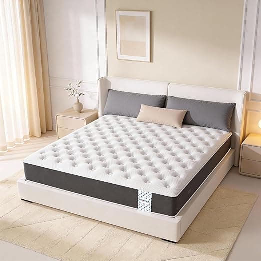 Florance Premium Flip Dual Comfort Mattress with Pain Relief Technology, 3 Layers, Reversible Medium Soft & Firm Side, Quilted Knitted Fabric, Queen Size Mattress, 10 Years Warranty, 78x60x4