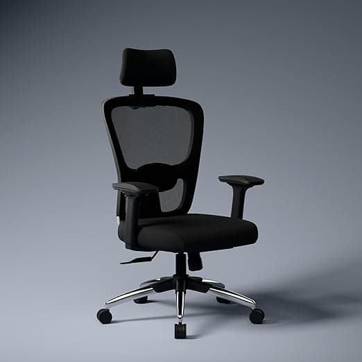 Green Soul Jupiter Pro | Ergonomic Mesh Office Chair for Work|3 Year Warranty | Seat Slider|Multi-Lock Synchro Tilt Recline Mechanism|4D Armrest|Adjustable Lumbar | High Back|Black