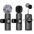 GRENARO Mic for YouTube Wireless, 3-Level Adjustable Noise Reduction Mic Wireless,S12 Wireless Microphone for Youtubers with LED Indicator Light (Single Channel Type-C Port Version)