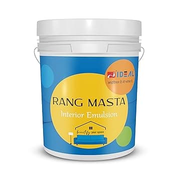 IDEAL Rangmasta Special Acrylic Co-Polymer Latex Paint | Rich Finish & Eggshell Gloss | Available in Shade Card Colors, Easy Application With Brush, Roller Or Spray | Durable And Long Lasting (10 Lite