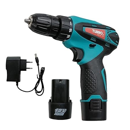ZASH | TURBO Cordless Drill Machine Driver for Home & Professional Use 1500 mAh 2 Li-ion 2 Speed Controls Reverse Forward Chargable Drilling & Screwdriver Machine