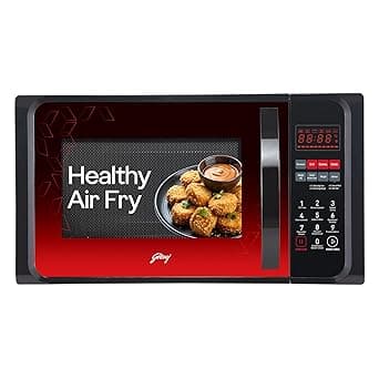 Godrej 23 L 5 Years Comprehensive Warranty Convection Microwave Oven, Stainless Steel Cavity, Dual Grill Technology (GME 523 CF1 RM, Floral)