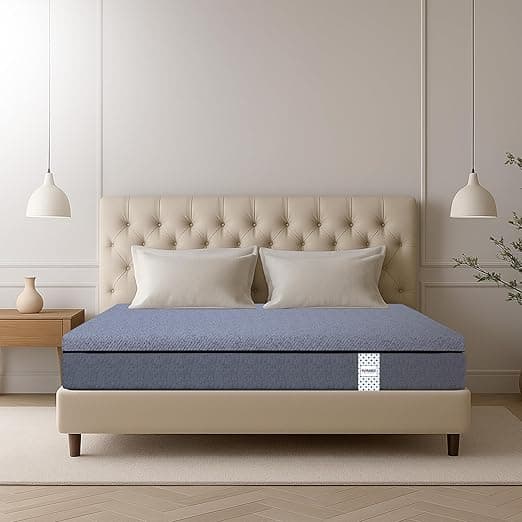 Florance Orthopedic Mattress with 7 Zone Air Gel Memory Foam, Medium-Firm, Pressure Relief, Oeko Tex Certified Fabric, Zero Partner Disturbance, Queen Size Mattress, 12-Year Warranty, 72x60x6