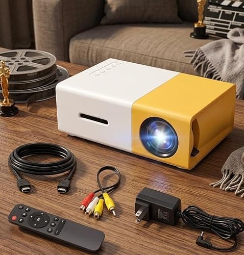 Portable Mini LED Projector with HDMI & USB | Home Theater Multimedia Projector | Full HD Supported 3