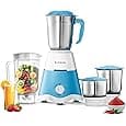 Longway Supreme Dlx Juicer Mixer Grinder | Up to 750W Max Output Powerful Motor | 4 Jars for Grinding, Mixing, Juicing | 2 Year Warranty | Gray & Black