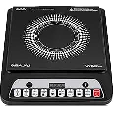 1600W Induction Cooktop with Compatile Non SticFry Pan | Double Ring Coil Heating | 6 Cooking Modes | 7 Power Levels | Auto Cut-Off Safety | 1 Year Warrant