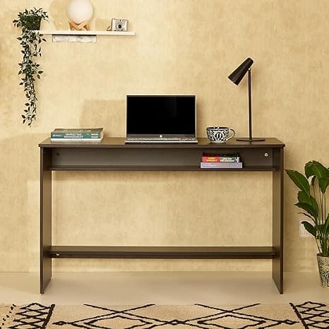 Green Soul Seine Study Table for Home, 4ft Wide, Compact Design, Under-Desk Storage Shelf, IS-3087 Engineered Wood, Computer/Writing Desk Adults & Students, Wenge, 3 Year Warranty