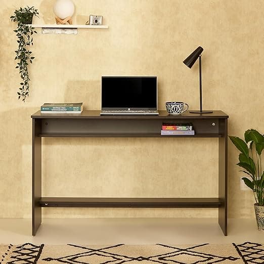 Green Soul Seine Study Table for Home, 4ft Wide, Compact Design, Under-Desk Storage Shelf, IS-3087 Engineered Wood, Computer/Writing Desk Adults & Students, Wenge, 3 Year Warranty