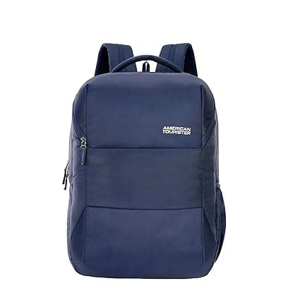 American Tourister Valex+ | 36L Backpack | 17" Laptop Bag | 3 Compartments | College & Office Backpack for Men and Women| Blue | 1 Yr Global Warranty