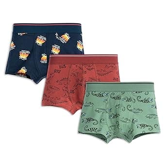 ARIEL Boys Cotton Boxers (Pack of 3)