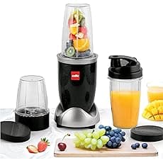 Cello Grind N Mix Ertiga 500-Watt Juicer Mixer Grinder with 3 Jars (Maroon)