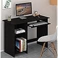 Callas Engineered Wood Computer Desk with Keyboard Tray – Small Modern Writing Desk for Home Office, Bedroom, or Living Room – Sturdy & Simple Laptop Table (CB-ST-04-White)