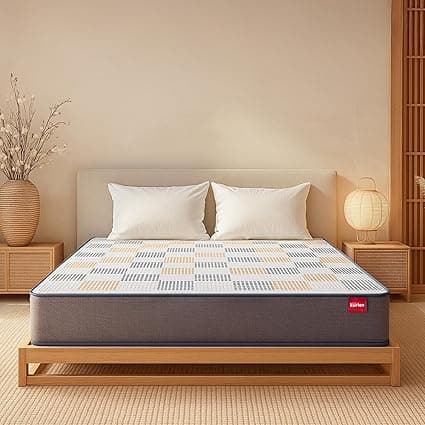 Kurlon Dual 5 Inch Mattress | King Size Bed Mattress | Hypoallergenic & Comfortable | Dual Comfort | Relieving Pressure | Smooth Fabric | Reversible | Soft & Firm | 78x72x5 | 10 Years Warranty