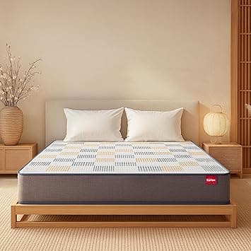Kurlon Dual 5 Inch Mattress | King Size Bed Mattress | Hypoallergenic & Comfortable | Dual Comfort | Relieving Pressure | Smooth Fabric | Reversible | Soft & Firm | 78x72x5 | 10 Years Warranty