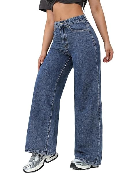 London Hills Women's Relaxed Fit High Rise Jeans || Woman Jean's || Women Baggy Jeans || Jean's for Womens || Loose Jean for Women's || Oversized Woman baggys