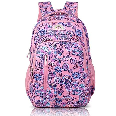 BEAUTY GIRLS BY HOTSHOT |SCHOOL BAG|TUTION BAG|COLLEGE BACKPACK|FOR GIRLS & WOMEN|18.5 INCH|32 L WATER RESISTANT |SCHOOL BAG FOR GIRLS