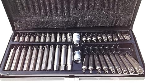 Yato YT-0420 Screwdriver Bit 42 Pieces Set of Torx Security & Ribe|Security Torx Bit Set|Torx Bit socket|Torx Bits for Torque Screwdriver|Bit Set for Power Drills|Screw driver bit|Bit set all size