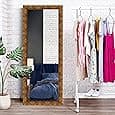 Creative Arts n Frames 15x39 inch Long Wall Hanging Mount HD Mirror Home Hotel Living Room Bedroom Bathroom Home Office Decor Items (Rustic Blue Color Framed HD Mirror)
