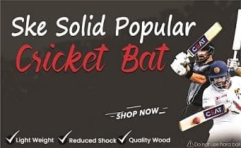 Ske Solid Popular Willow Cricket Bat for All Tennis Balls (Natural, Full Size), Wood, Multicolour (Cricket Bat with Ball & Cover (Combo)) 6