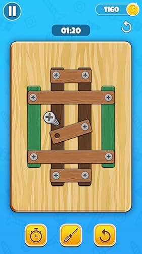 Nut & Bolts Screw Puzzle Games – Mind-Sharpening Brain Teasers with Nuts, Bolts & Screws | Solve Mechanical Puzzles & Boost Logical Thinking 5