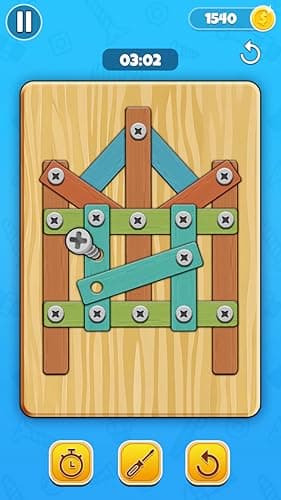 Nut & Bolts Screw Puzzle Games – Mind-Sharpening Brain Teasers with Nuts, Bolts & Screws | Solve Mechanical Puzzles & Boost Logical Thinking 3