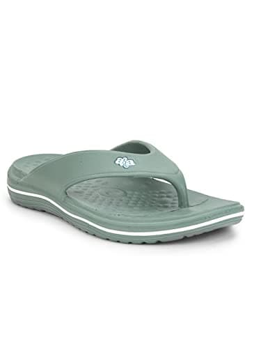 Liberty A-HA BEACHTIME Casual Slipper for Men with EVA Sole | Durable & Lightweight | Stylish Flip-Flop | Cushioned Footbed | Comfortable Fit for Every Occasion (Green - 8 UK)
