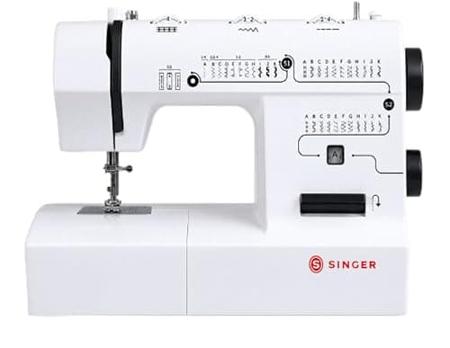 SINGER 3432 Sewing Machine | 32 Built-in Stitches, 76 Stitch Functions | Adjustable Stitch Length & Width (5mm) | 4-Step Buttonhole | Heavy Duty Metal Frame | LED Light | 70W Motor