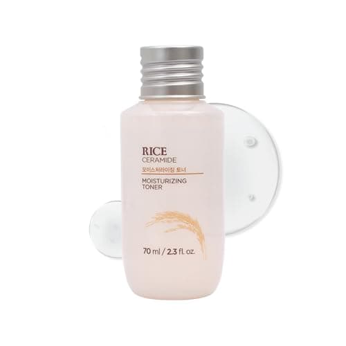 The Face Shop Rice & Ceramide Moisturizing Toner 70ml | Hydrating Milky Face Toner with Rice Extract for Brightening & Glow | Korean Skincare | For All Skin Types