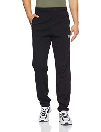 Adidas Mediumen Cotton ESS T SJ PANT , Training Track Pant , BLACK/WHITE , Medium