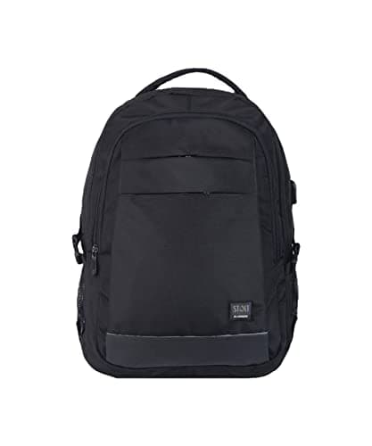 STOLT Saviour Laptop Backpack | Business & School Backpack with USB Charging Port | Anti-Sweat Fabric, Fits Laptops Up to 15.6" | Unisex Bag for Men & Women (Black)