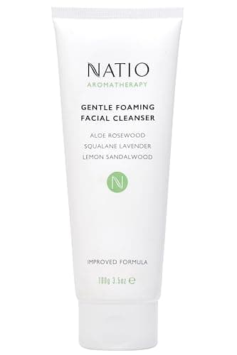 Natio Australia Aromatherapy Gentle Foaming Facial Cleanser, 100 ml - Face Cleanser with Aloe Vera - Face Wash for Moisture Balance for All Skin Types