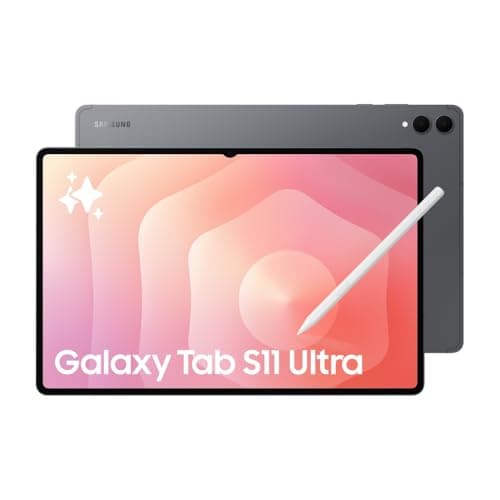 Samsung Galaxy Tab S11 Ultra with AI, Hexagonal S-Pen in-Box, 36.9 cm (14.6 Inch) Dynamic AMOLED 2X Display, 120Hz Refresh Rate, Pre Loaded Pro Apps, 12GB RAM, 512GB Storage, Wi-Fi Tablet, Gray