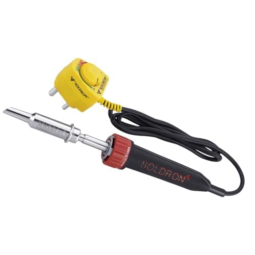 SOLDRON 100W Plug Variable Wattage Soldering Iron | Adjustable Power | Ergonomic Handle | Rapid Heating | Durable Ceramic Heater