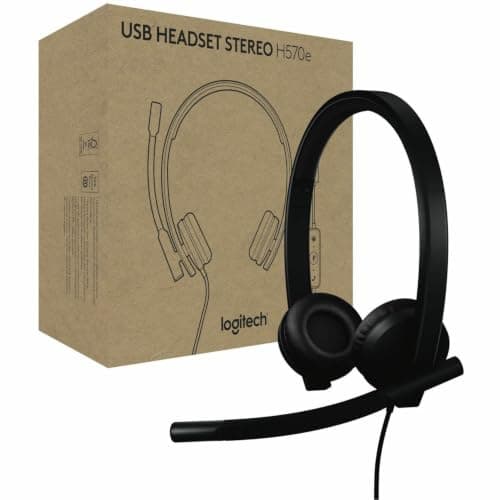 Logitech USB-C Headset Stereo H570e Microsoft Teams Certified with Noise-Cancelling Microphone