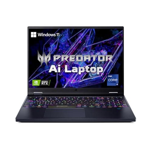 acer Predator Helios 16 Gaming Laptop 14th Gen Intel Core i9 Processor (Windows 11 Home/16 GB/1 TB SSD/NVIDIA GeForce RTX 4070) PH16-72 with 40.64 cm (16") WQXGA Display