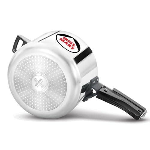 Hawkins Miss Mary 5 Litre Pressure Cooker | Straight Body | Induction & Gas Compatible | Ideal for 5–7 persons | ISI Certified | Guaranteed for 5 year | Silver (IMM50)