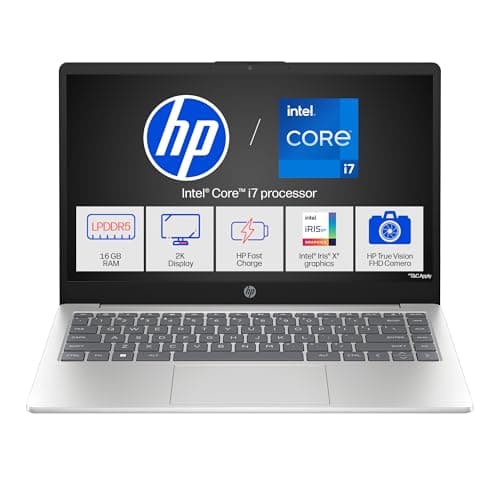 HP 14, Intel Core Ultra 7 155H, 24GB DDR5 (Upgradeable) 1TB SSD, Anti-Glare, FHD, 14''/35.6cm,Win11, M365*Office24, Silver, 1.4kg, ep1181tu, FHD Camera w/Shutter, Backlit Laptop