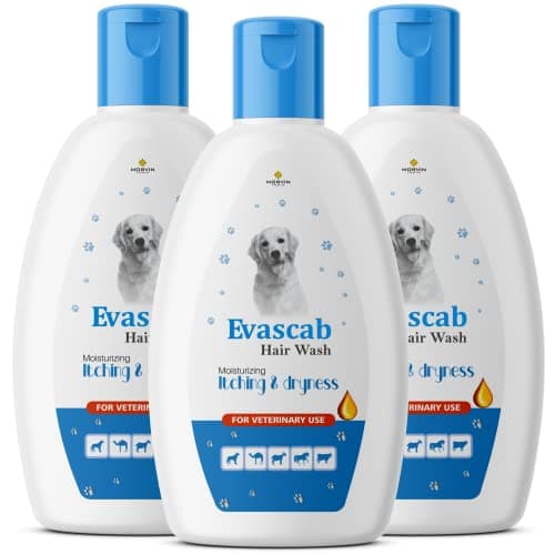 Morvin India Evascab Dog Shampoo/Hair Wash with Fresh Scent, Moisturizing, Conditioning, Itching & Dryness (200ml, Pack of 2)