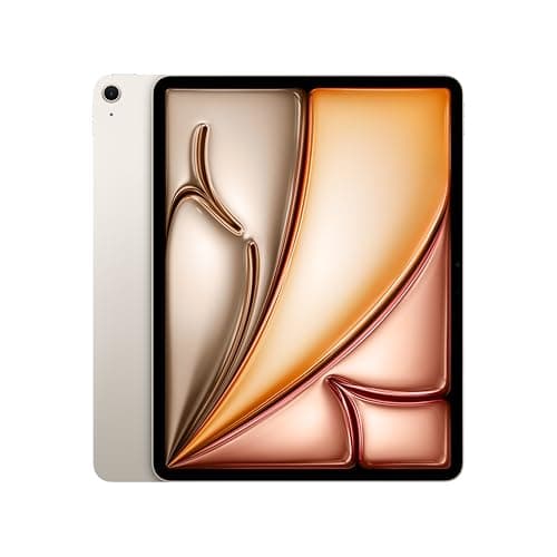 Apple iPad Air 13″ with M3 chip: Built for Apple Intelligence, Liquid Retina Display, 1TB, 12MP Front/Back Camera, Wi-Fi 6E, Touch ID, All-Day Battery Life — Starlight