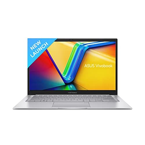 ASUS Vivobook 14, (i5 14th Gen) Intel Core 5 120U, Thin & Light Laptop(16GB RAM/512GB SSD/FHD/14/60Hz/Fingerprint Reader/M365 Basic (1Year)*/Office Home 2024/Cool Silver/1.4 Kg) X1404VAP-EB1541WS
