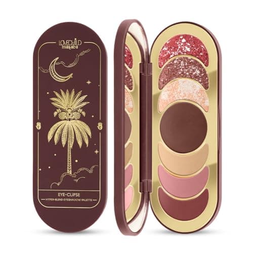 Lovechild Masaba Hyper-Blend Eyeshadow Palette,7-In-1 Matte & Shimmer Colors(Cosmo Glitz),Intense Pigment,Blendable,Infused With Vitamin E & Jojoba Oil,Travel Friendly Eye Makeup,11 G,Multicolour