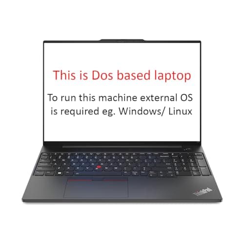 Lenovo ThinkPad E16 Intel Core i5 13th Gen 16" WUXGA IPS 300 Nits Thin and Light Laptop (8GB RAM/512GB SSD/DOS/FPR/Graphite Black/1Y Premier Support/1.77 kg), 21JN004GIG